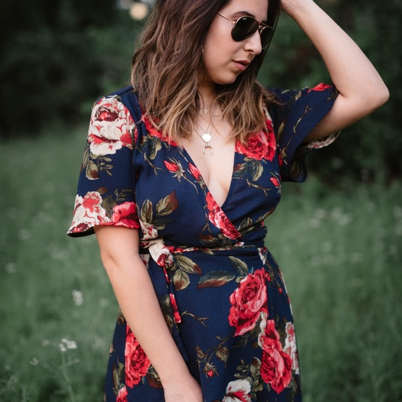 forever 21 contemporary wrap dress